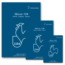 NEU Skizzenblock, 120g/m², 50 Blatt - Verschiedene Formate