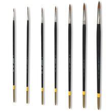 NEU Knstlerpinsel fr Acryl- / lmalerei, Premium-Synthetikhaar, rund, langer Stiel - Verschiedene Gren