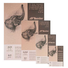 Skizzenblock, 80g/m², Graubraun - Verschiedene Größen