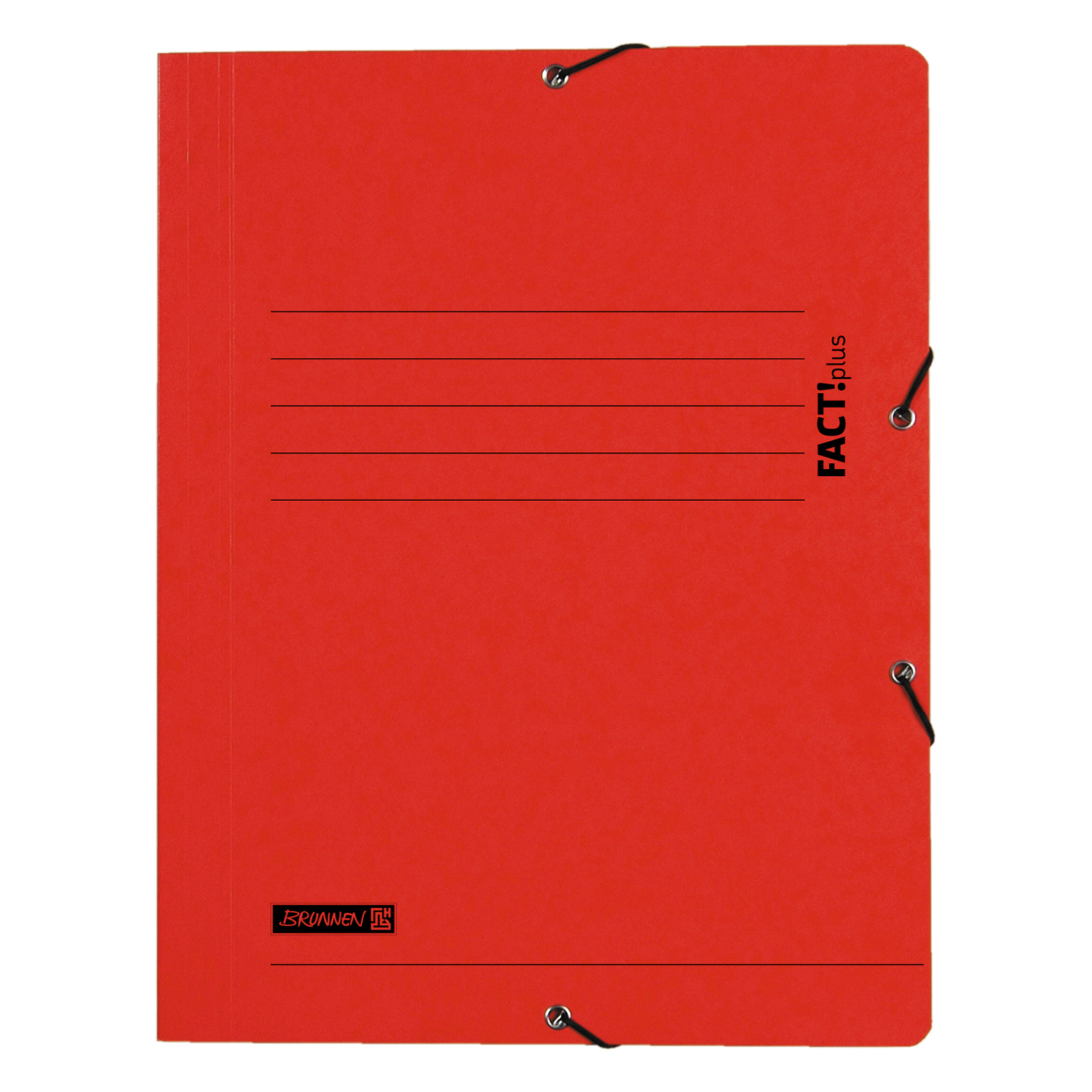 NEU Sammelmappe FACT!plus DIN A4, aus Karton, rot, mit Gummizug