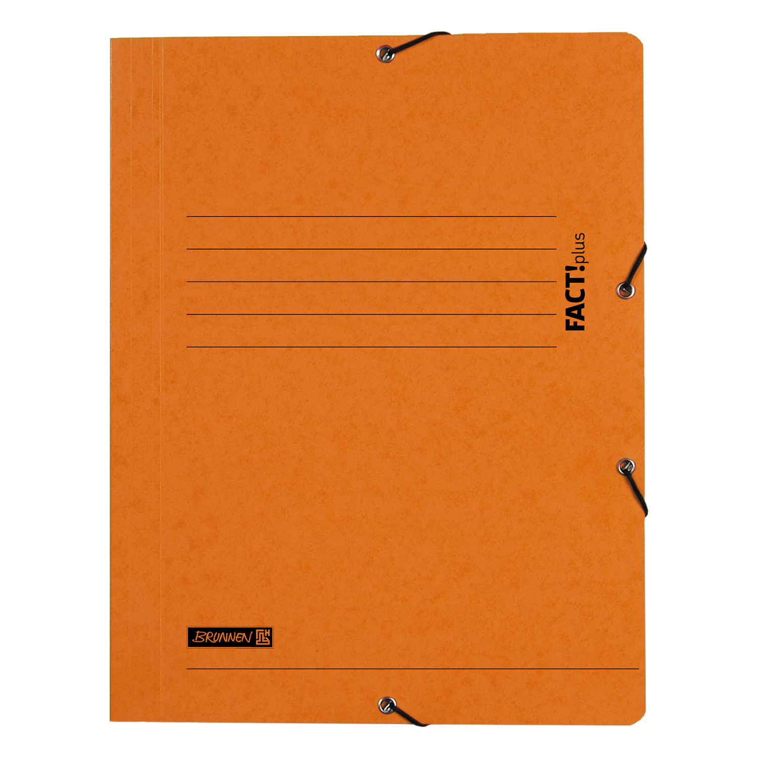 NEU Sammelmappe FACT!plus DIN A4, aus Karton, orange, mit Gummizug