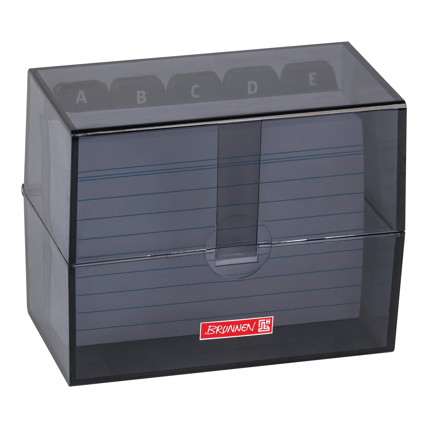 NEU Karteikasten / Karteikartenbox DIN A7, mit Karteikarten, onyx