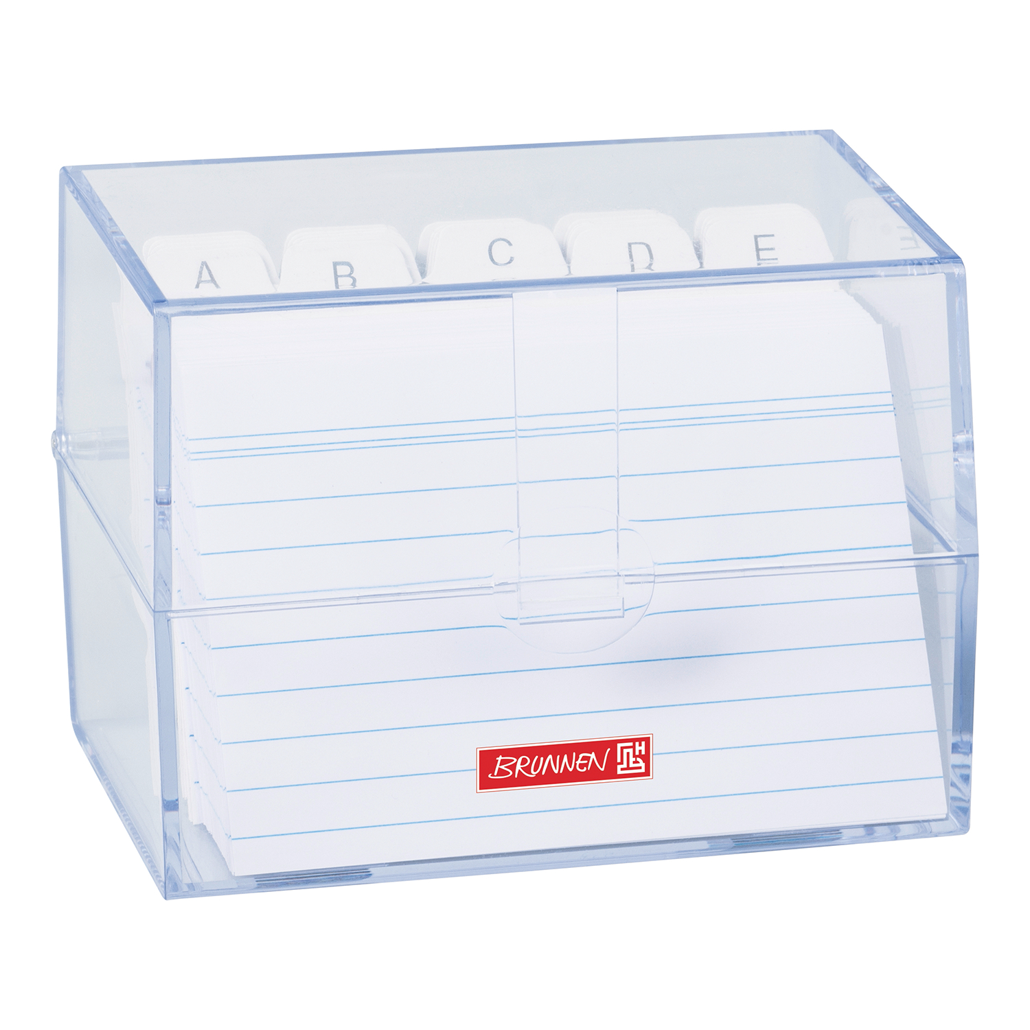 NEU Karteikarten-Box mit Karteikarten, transparent - Verschiedene Größen