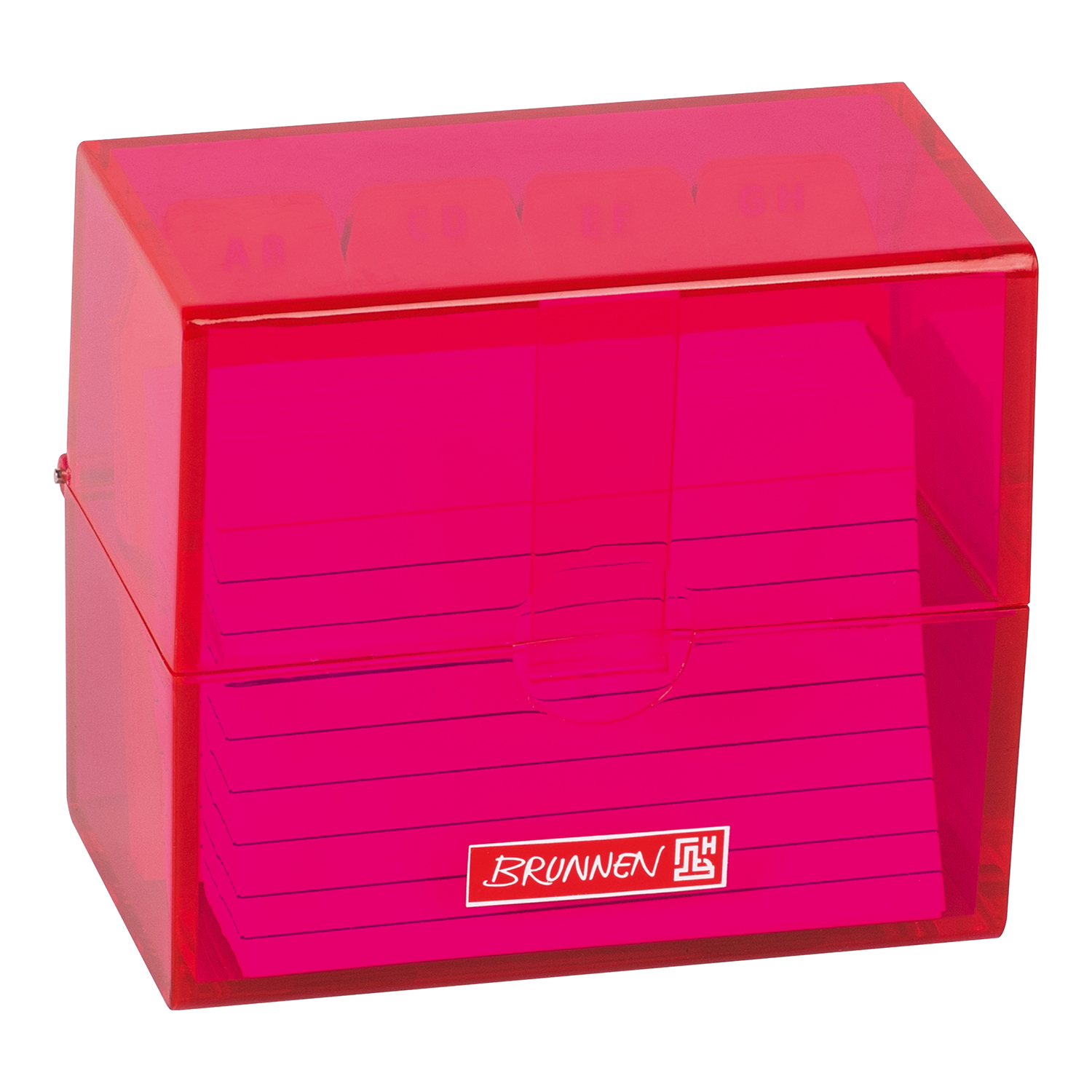 NEU Karteikasten / Karteikartenbox DIN A8, mit Karteikarten, pink