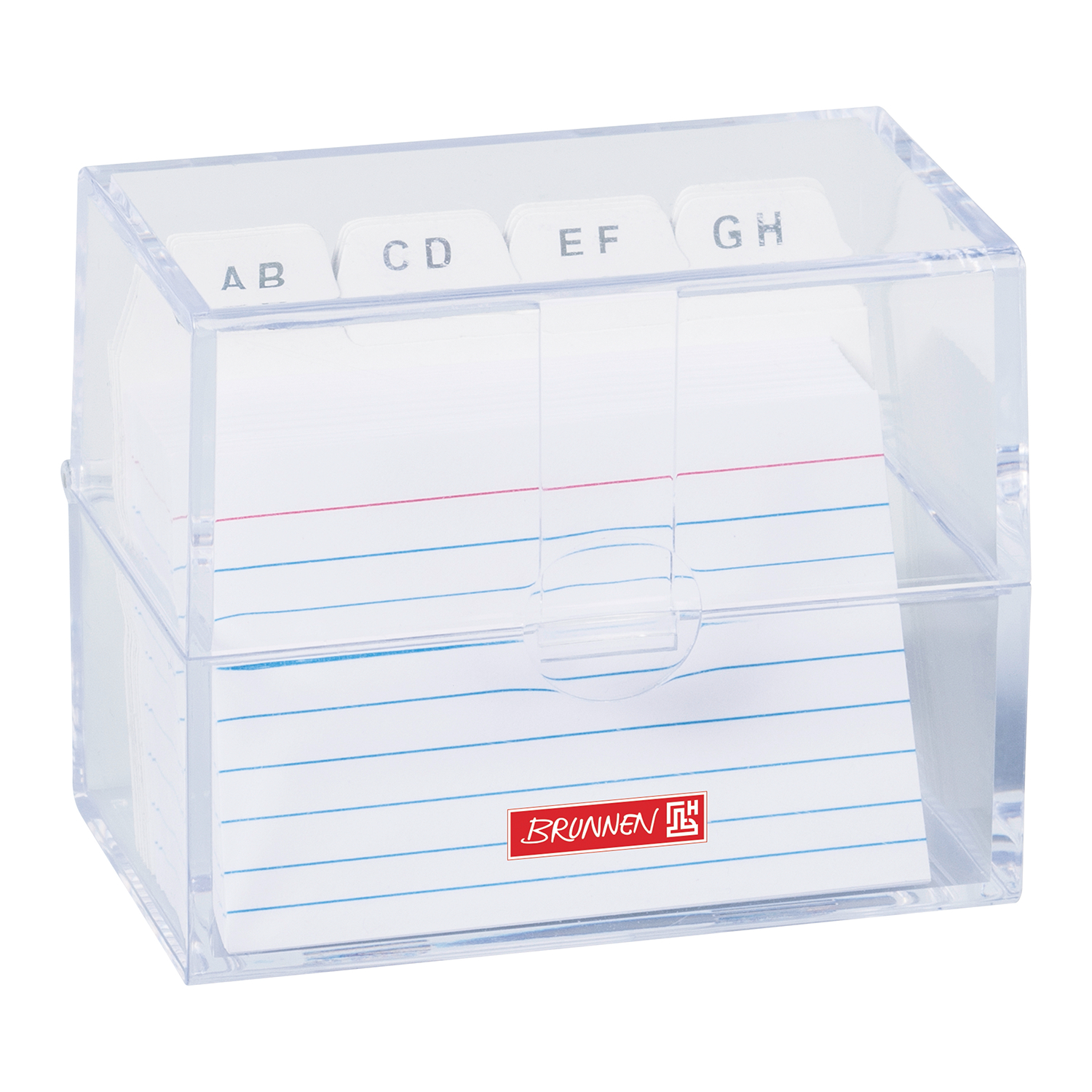 NEU Karteikarten-Box DIN A8 mit Karteikarten transparent