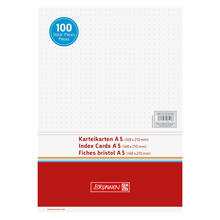NEU Karteikarten DIN A5 dotted wei�