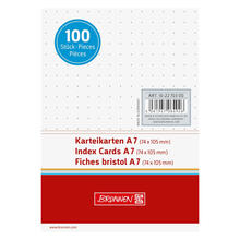 NEU Karteikarten DIN A7 dotted wei�