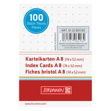 NEU Karteikarten DIN A8 dotted wei�