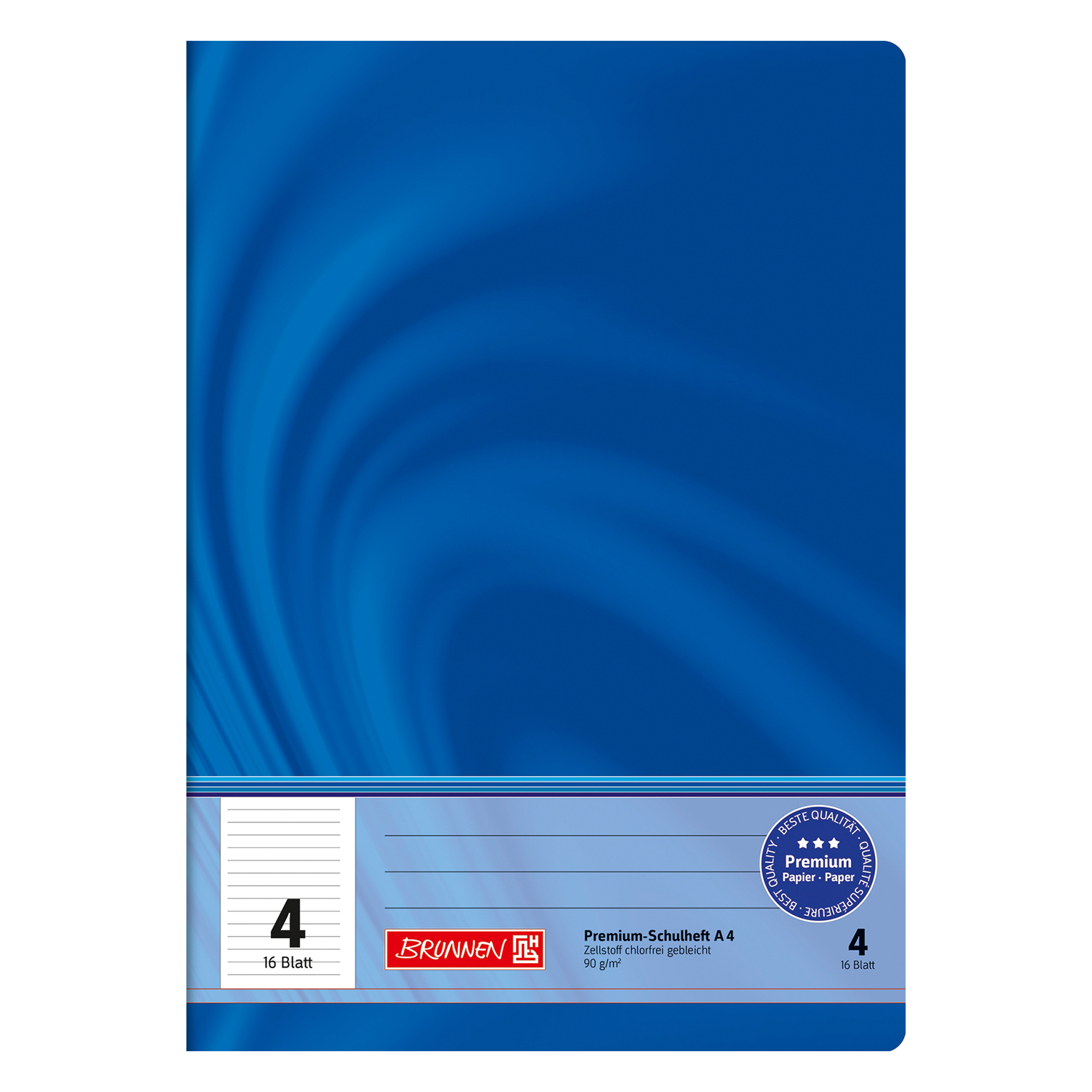 NEU Schulheft DIN A4 16 Blatt Lineatur 04 FSC Vivendi
