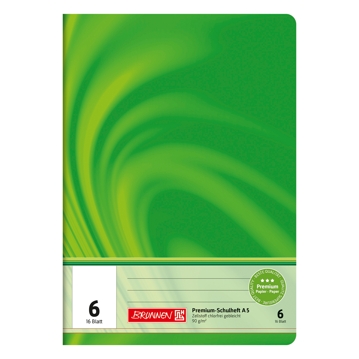 NEU Schulheft DIN A5 16 Blatt Lineatur 06 FSC Vivendi