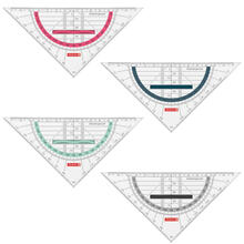 Geodreieck 16cm, mit Griff, bruchsicher - Verschiedene Farben