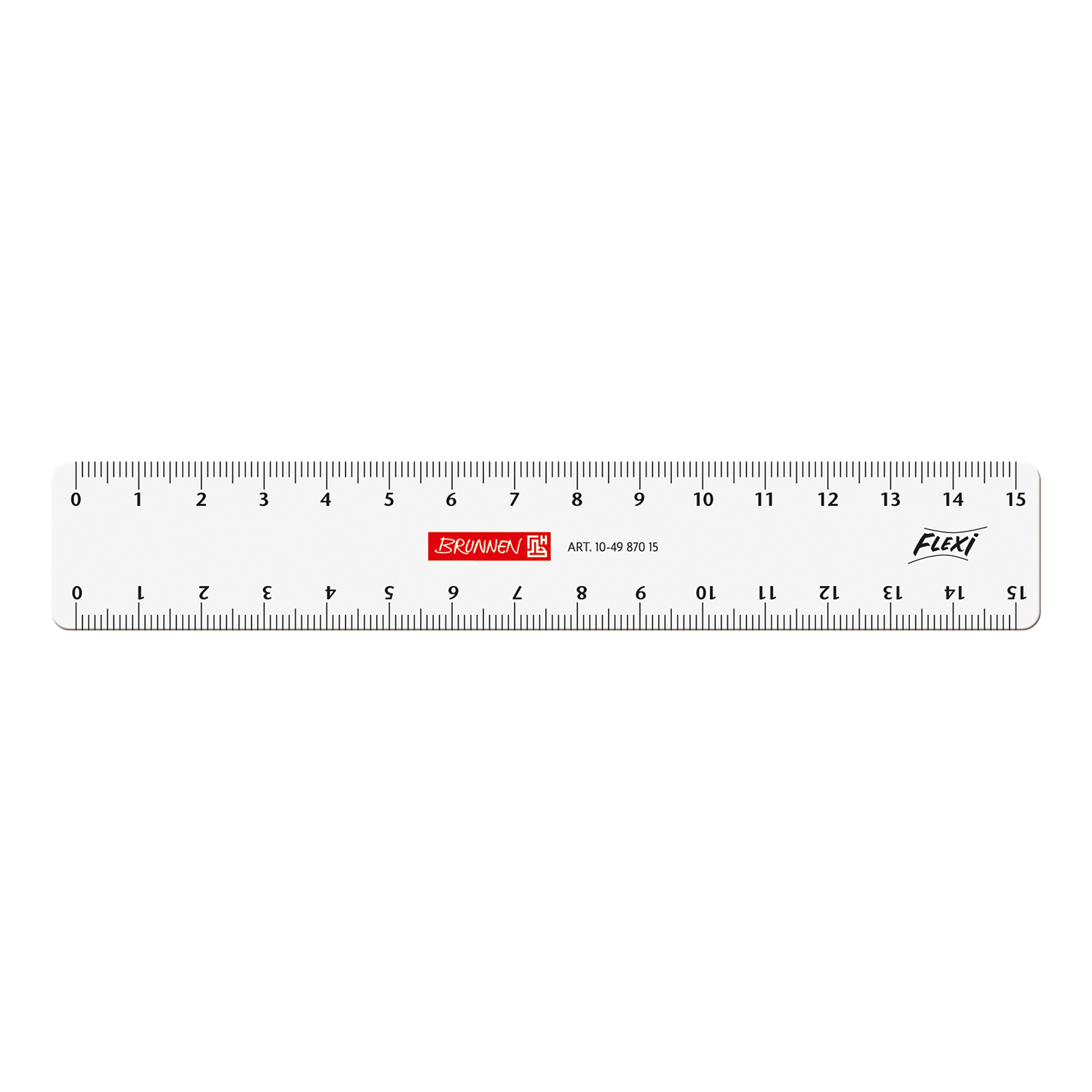 NEU Lineal Flexi 15cm glasklar PVC