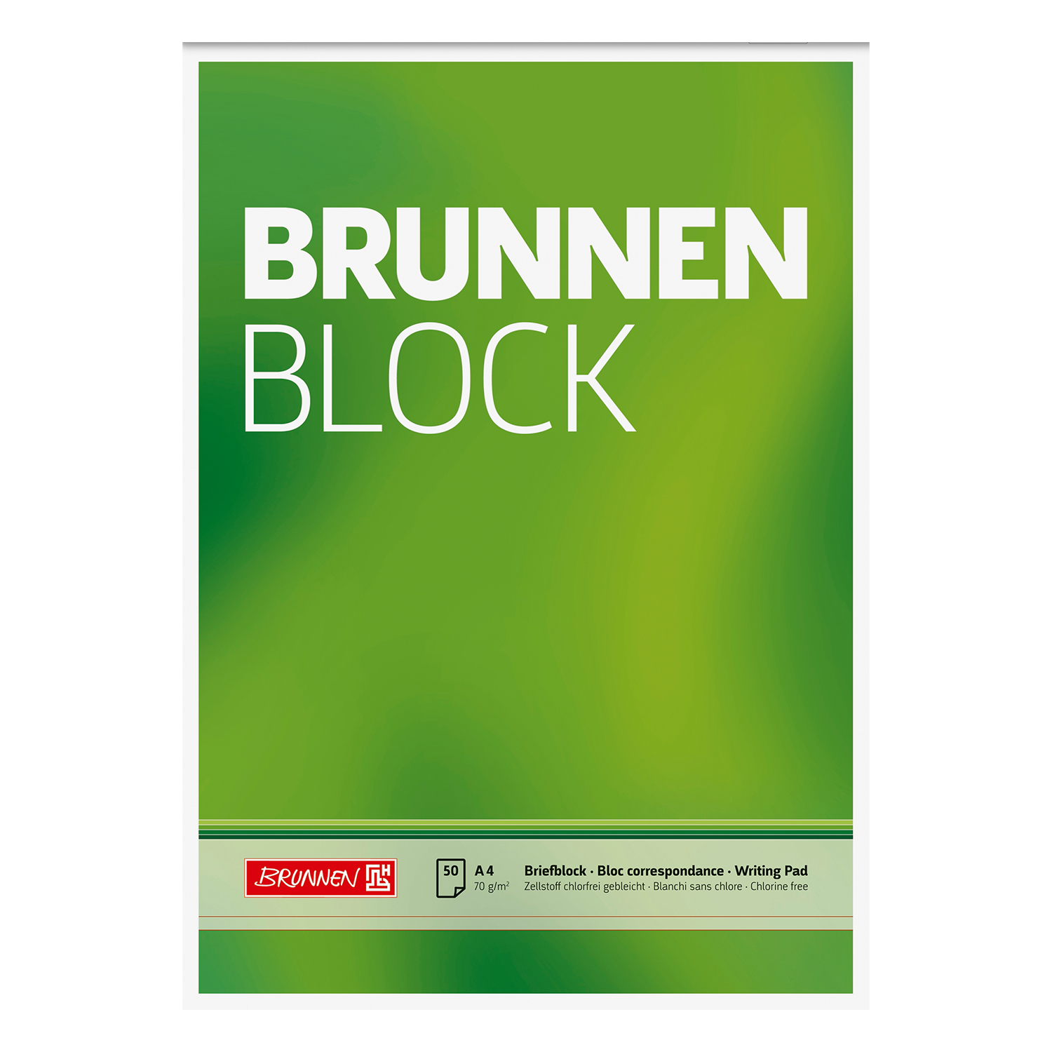 NEU Brunnen-Block DIN A4, 70g, 50 Blatt ungelocht, unliniert