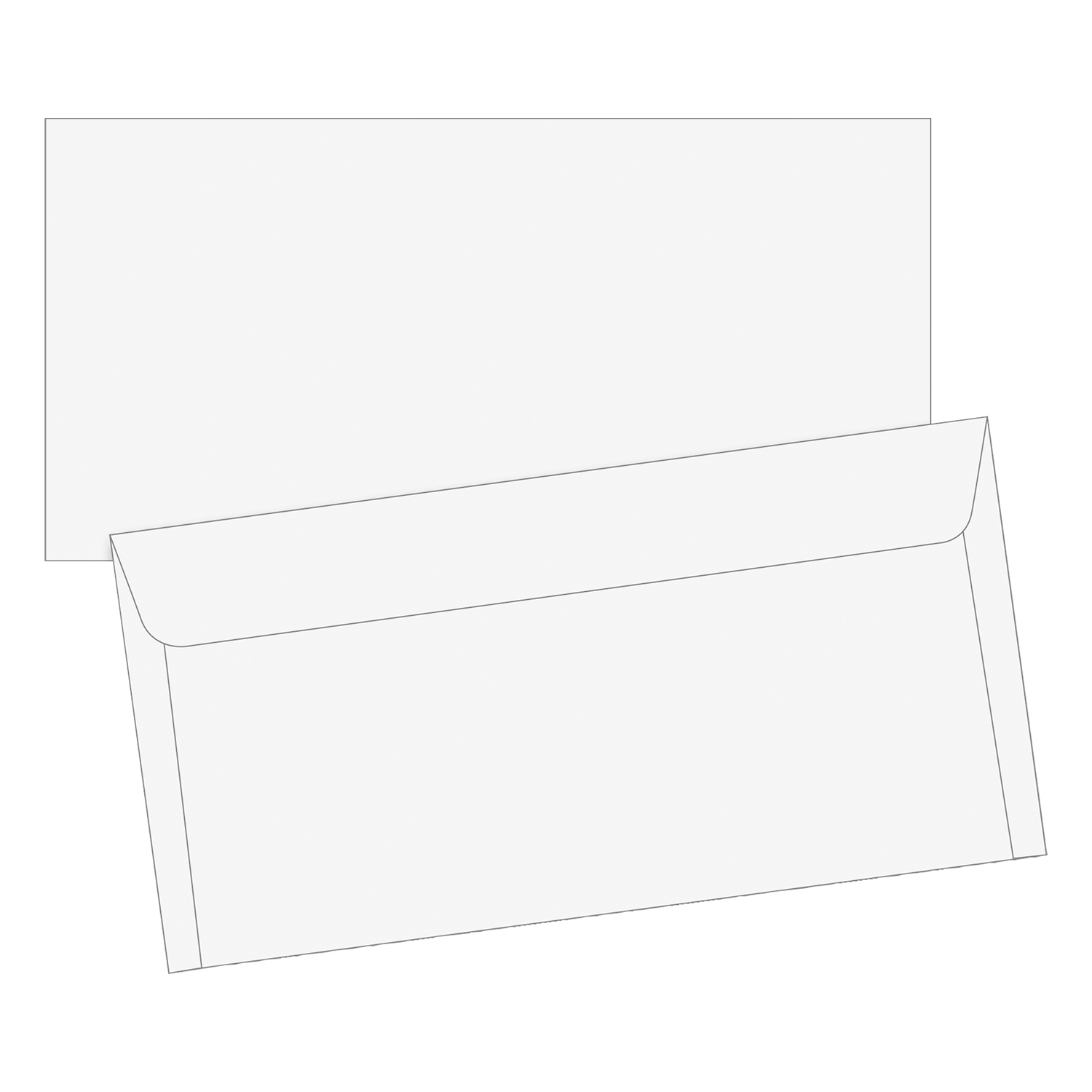 NEU Briefumschl�ge DIN Lang, wei�, haftklebend, 100 St�ck