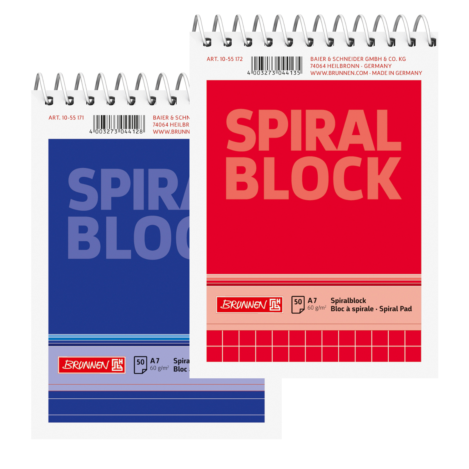NEU Spiral-Block DIN A7 - Verschiedene Lineatur