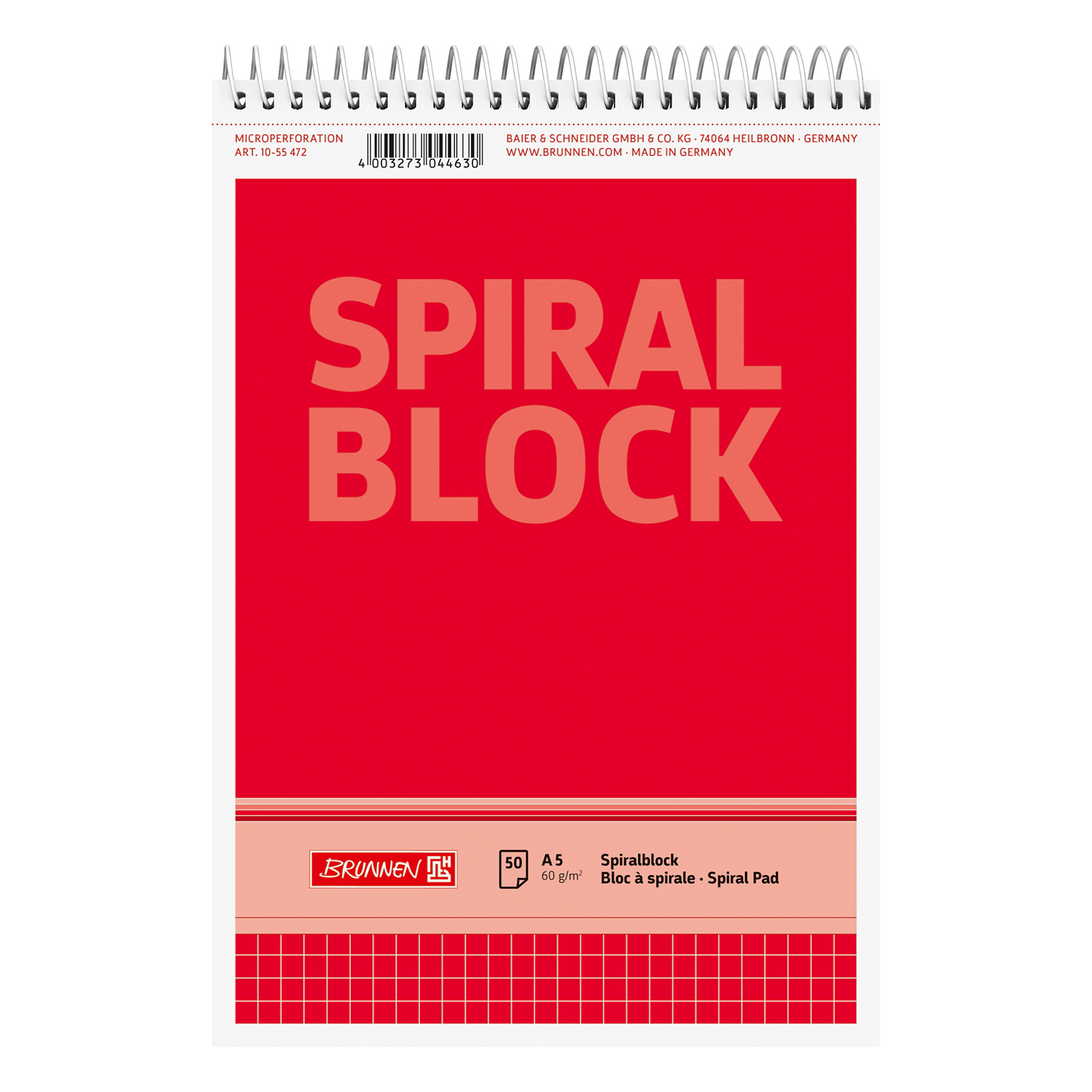 NEU Spiral-Block DIN A5 kariert