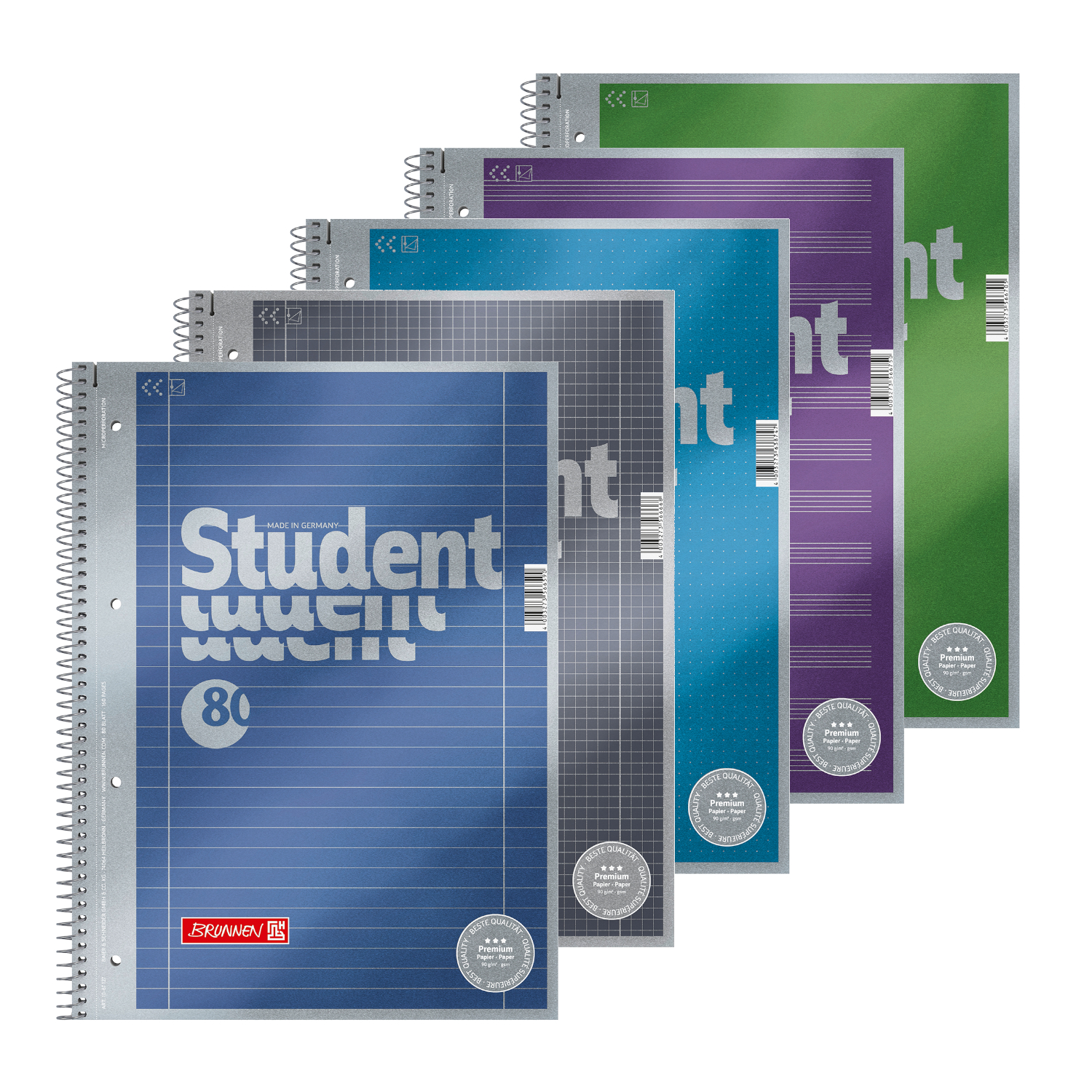 NEU College-Block DIN A4 Premium - Verschiedene Lineatur