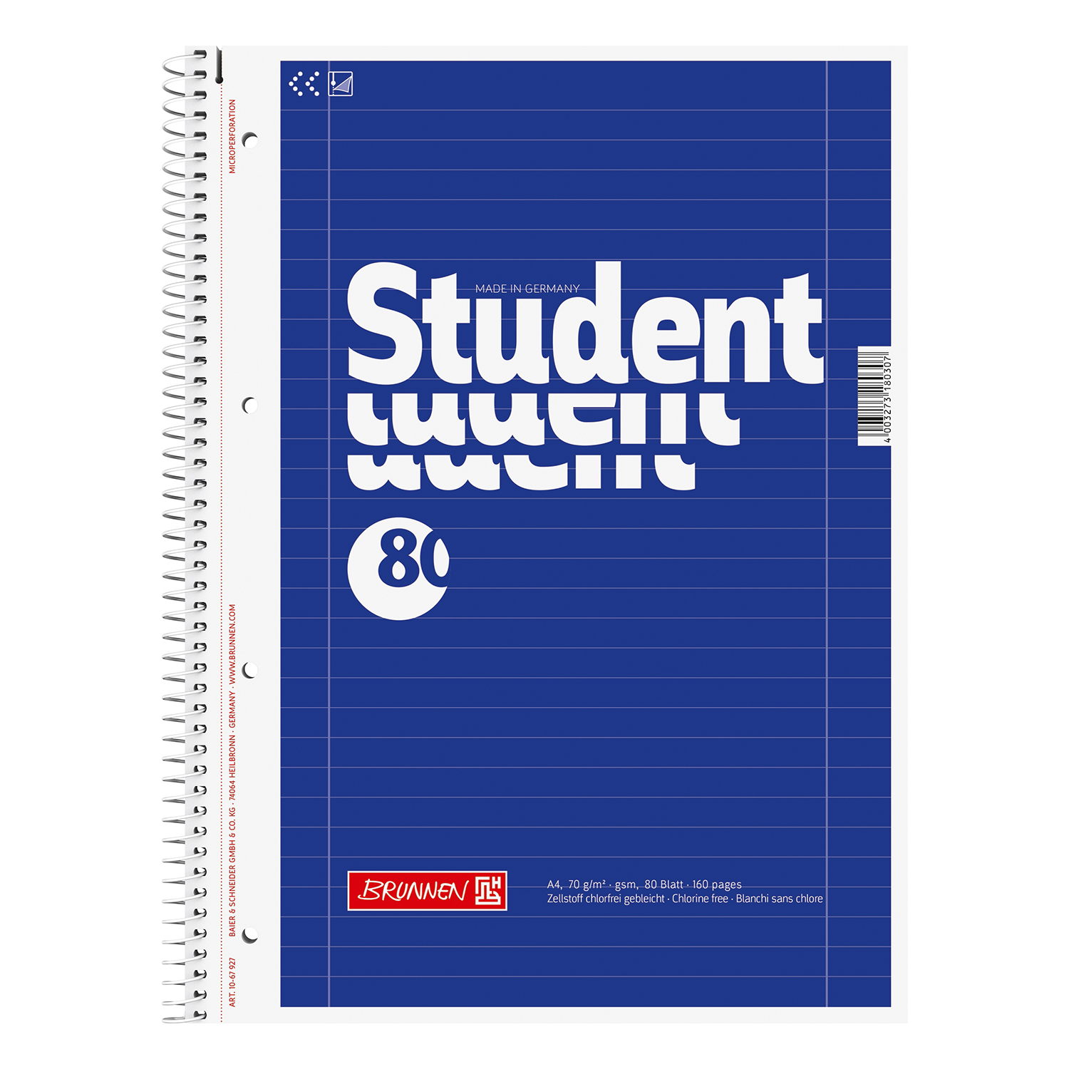 NEU College-Block DIN A4 Lineatur 27 70g