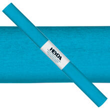 NEU Krepp-Papier farbfest, 50 x 250 cm, 32 g/qm, 1 Rolle, Wasserblau