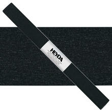 NEU Krepp-Papier farbfest, 50 x 250 cm, 32 g/qm, 1 Rolle, Schwarz