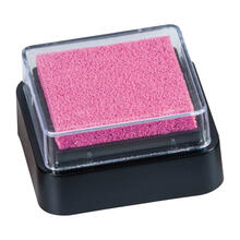 NEU Stempelkissen Mini, 3 x 3 cm, auf l/Wasser-Basis, Rosa