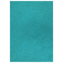 NEU Glitter-Karton, 200 g/qm, einseitig mit Glitzer, DIN A4, Hellblau