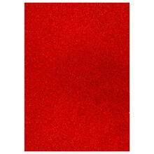 NEU Glitter-Karton, 200 g/qm, einseitig mit Glitzer, DIN A4, Rot