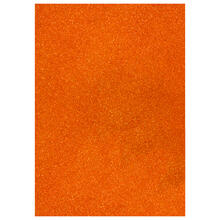 NEU Glitter-Karton, 200 g/qm, einseitig mit Glitzer, DIN A4, Orange