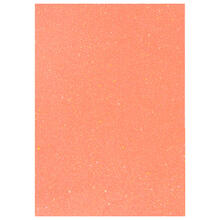 NEU Glitter-Karton, 200 g/qm, einseitig mit Glitzer, DIN A4, Apricot Irisierend