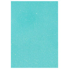 NEU Glitter-Karton, 200 g/qm, einseitig mit Glitzer, DIN A4, Hellblau Irisierend