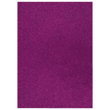 NEU Glitter-Karton, 200 g/qm, einseitig mit Glitzer, DIN A4, Dunkelviolett