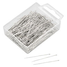 Stecknadeln aus Eisen, vernickelt, L�nge: 37 mm, 50g