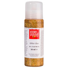 NEU Glitterfarbe Glitter Glue, mit Linerspitze, 50 ml, Gold-Regenbogen