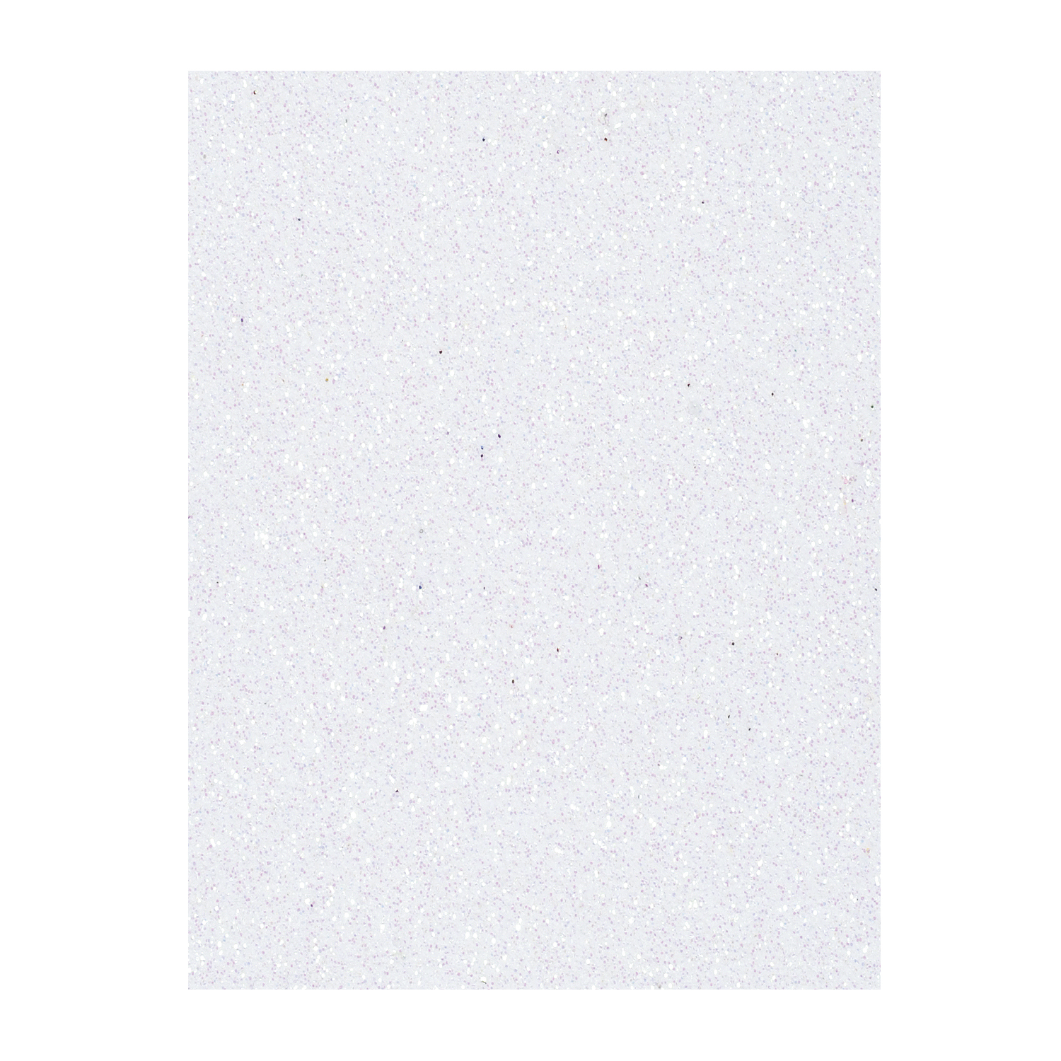 NEU Moosgummiplatte, Glitzer / Glitter, Stärke 2mm, Größe 20x30cm, weiß