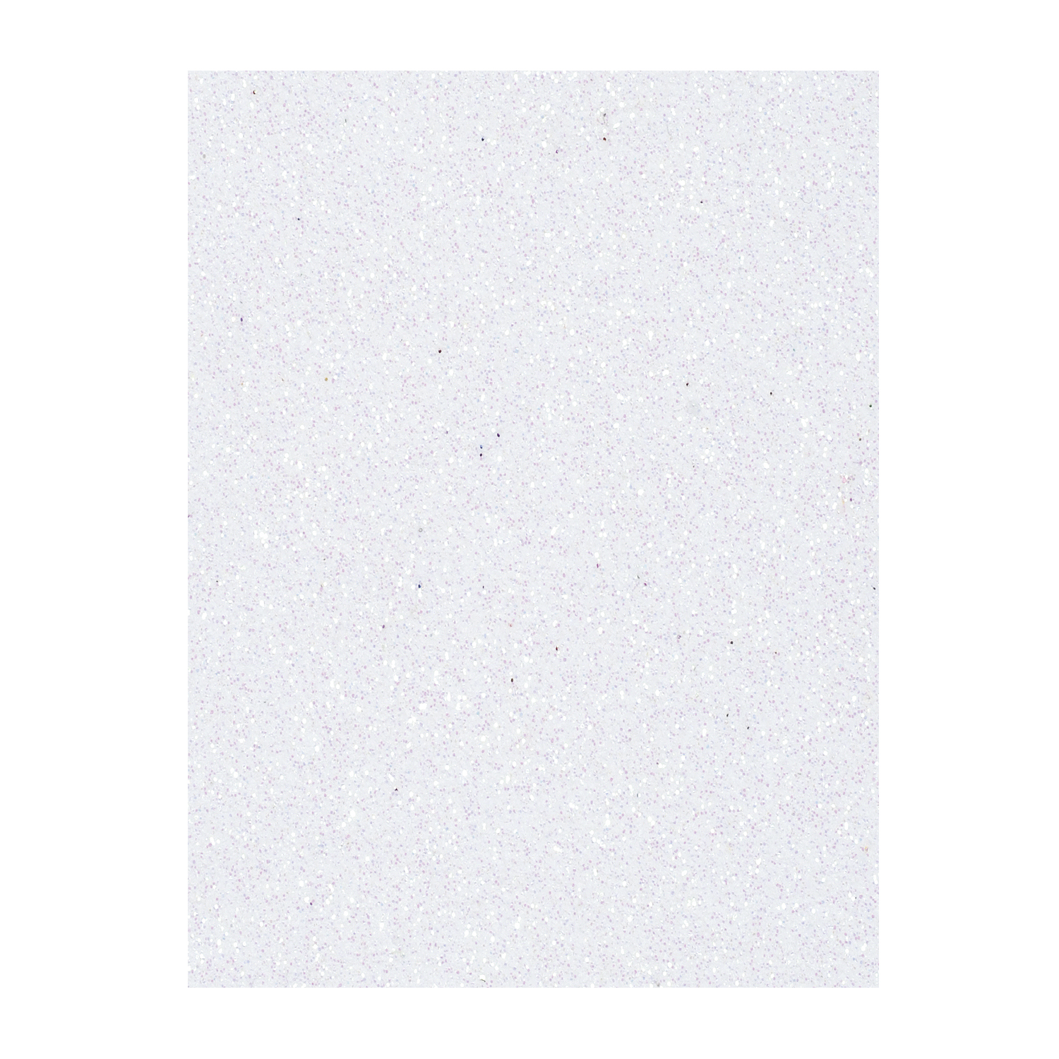 NEU Moosgummiplatte, Glitzer / Glitter, Strke 2mm, Gre 20x30cm, wei