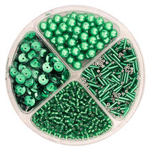 Perlen- / Pailletten-Set, 30g, grn