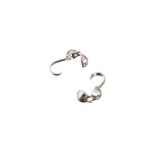 SALE Quetschkalotten, Silber, 3mm, 14 Stck