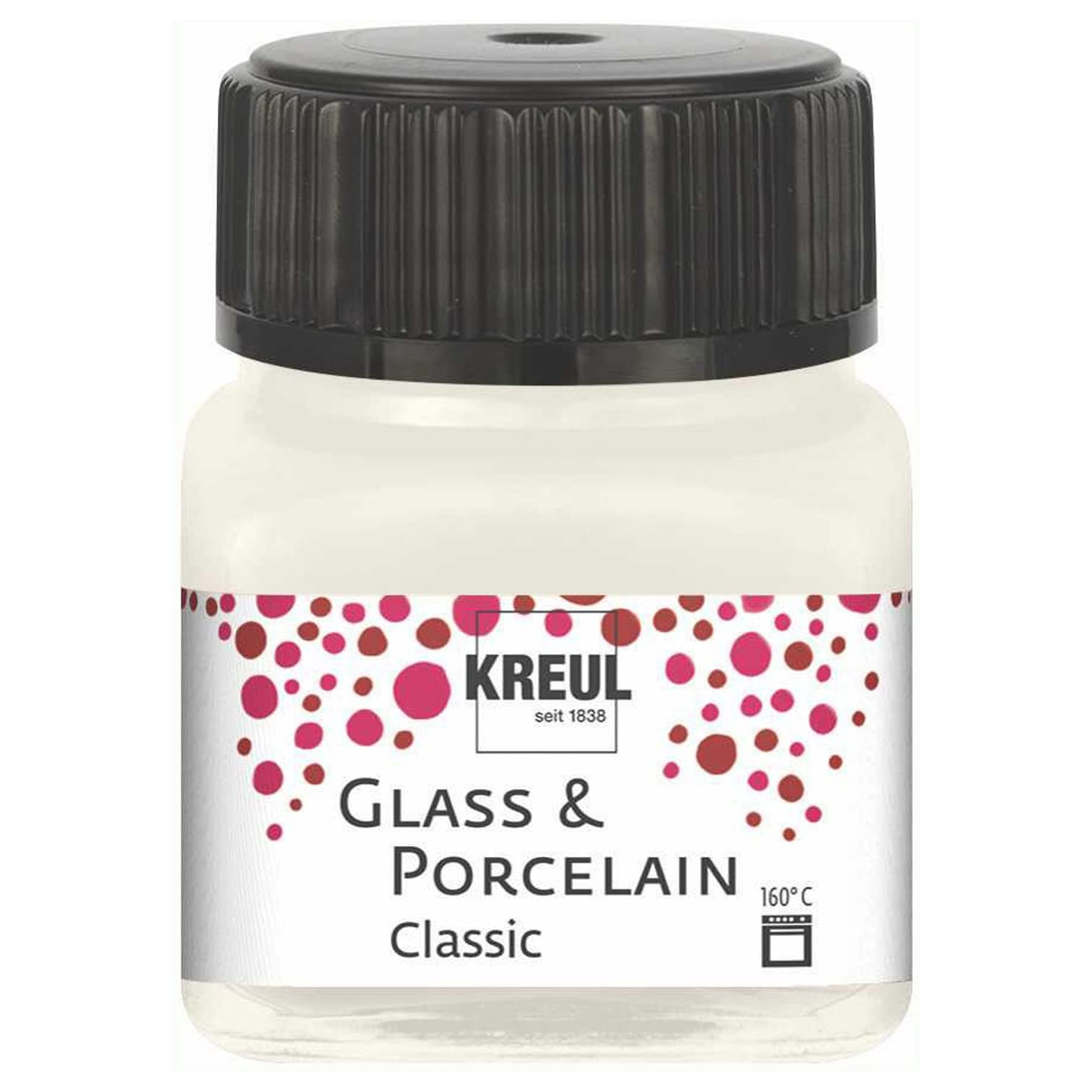 Glass & Porcelain Classic, deckende Glasmalfarbe / Porzellanfarbe, 20ml Elfenbein