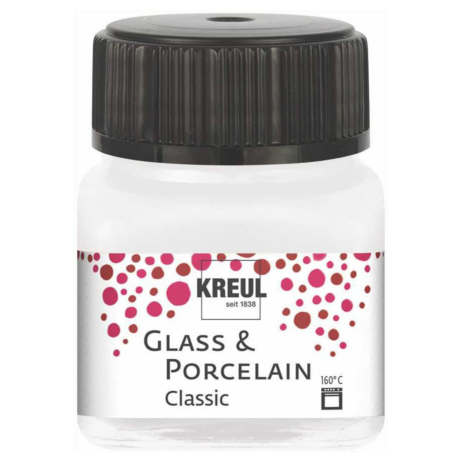 Glass & Porcelain Cl. deckende Glasmalfarbe / Porzellanfarbe, 20ml met. Perlmutt Wei