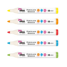SALE Kreul Hobby Line PorcelainPEN easy / Glasmalstift/ Porzellanmalstift, 1-3 mm - Verschiedene Farben