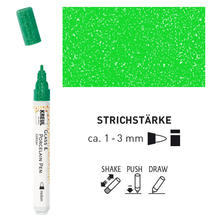 SALE Kreul Glas & Porzellan Pen Glitter Hellgr�n, 1-3 mm