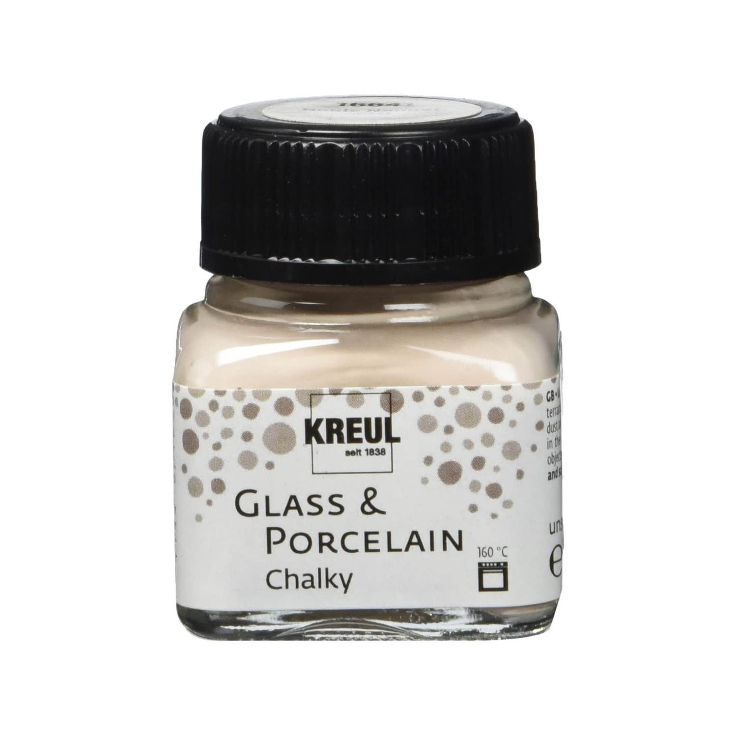 Glass & Porcelain Chalky, Glasmalfarbe / Porzellanfarbe mit Kreide-Effekt, 20ml Noble Nougat