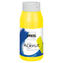 Kreul Triton Acrylfarbe, 750 ml, Echtgelb hell