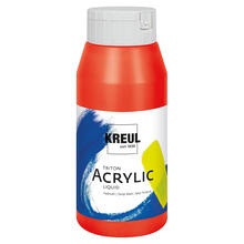 Kreul Triton Acrylfarbe, 750 ml, Zinnoberrot