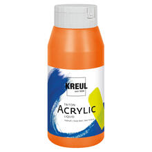 Kreul Triton Acrylfarbe, 750 ml, Aprikose / Echtorange hell