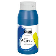 Kreul Triton Acrylfarbe, 750 ml, Primärblau
