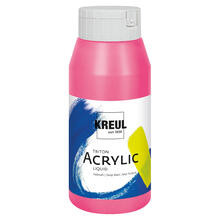 Kreul Triton Acrylfarbe, 750 ml, Fluoreszierend Pink