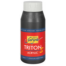 Kreul Triton S / Acrylfarbe Glanzeffekt, 750ml, Schwarz
