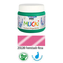 MUCKI Funkel-Fingerfarbe Feenstaub-Rosa 150 ml