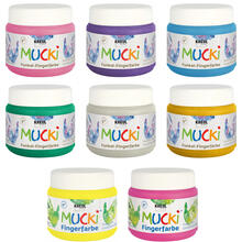 MUCKI Funkel-Fingerfarbe, 150 ml - Verschiedene Farbtöne